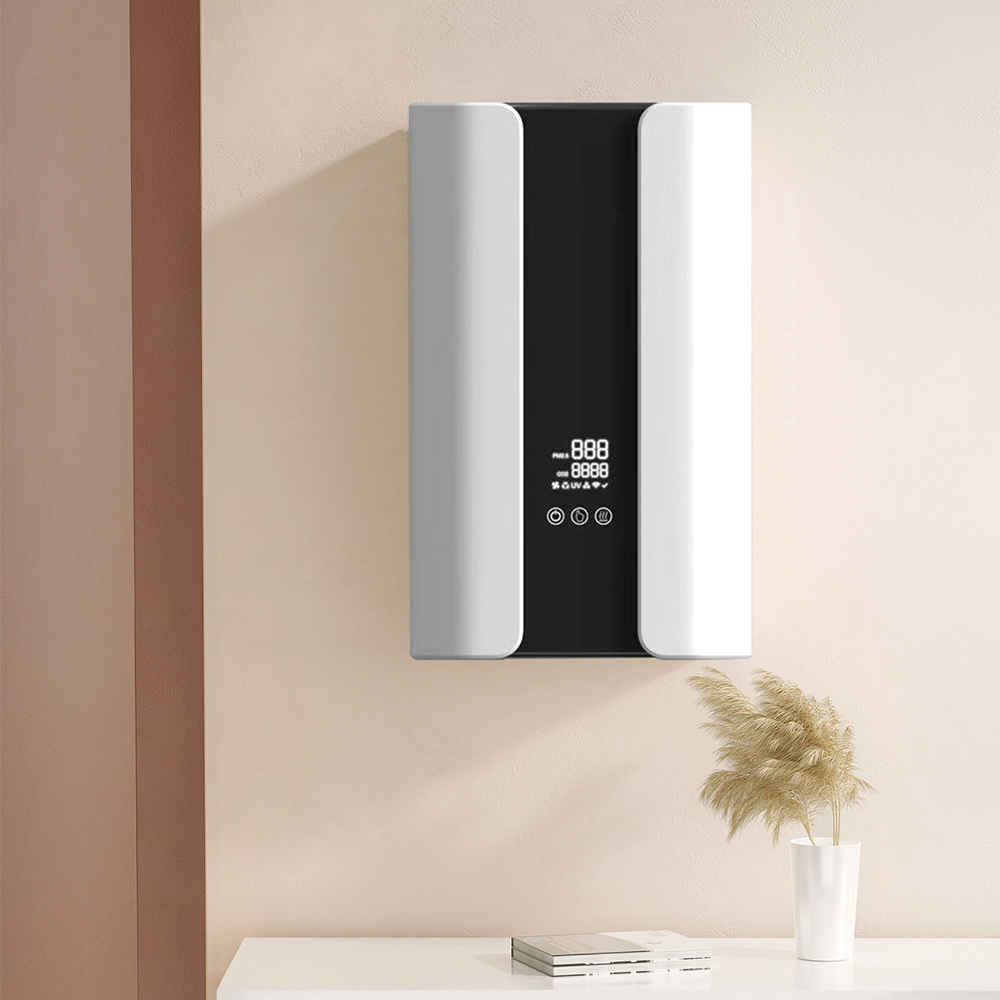 Purificação de ar eficiente: Vantagens de purificação do dispositivo de ventilação fresco de ar fresco montado na parede 300 CADR