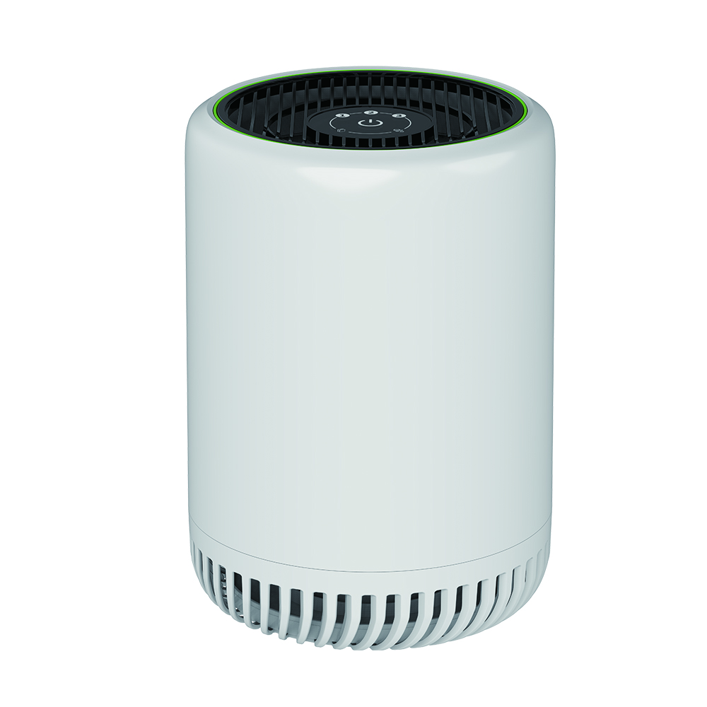 Painel de toque Ion negativo de Íon de três velocidades Ajuste do vento Atmosfera Lâmpada UV Purificador de ar inteligente BKJ-15L